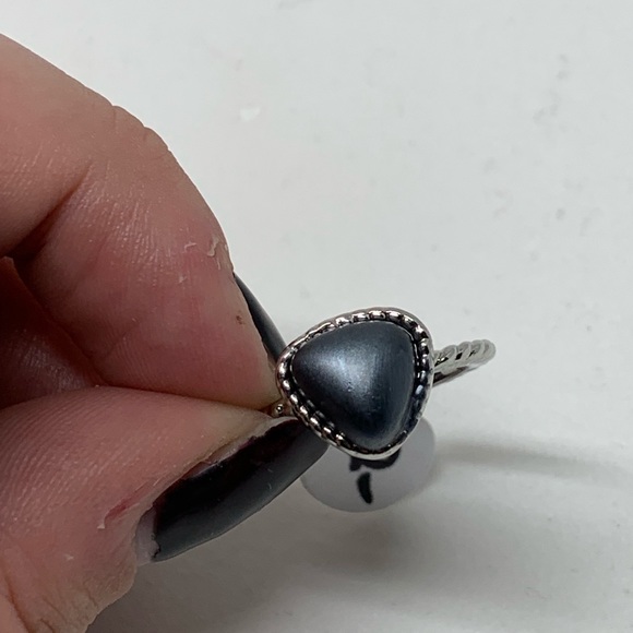 NWT • dark gray silver stack ring - Picture 4 of 4